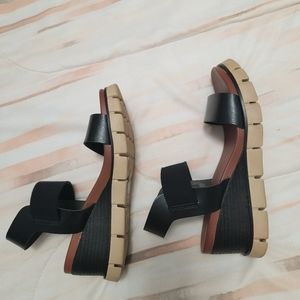 Black MIA Wedge Sandal